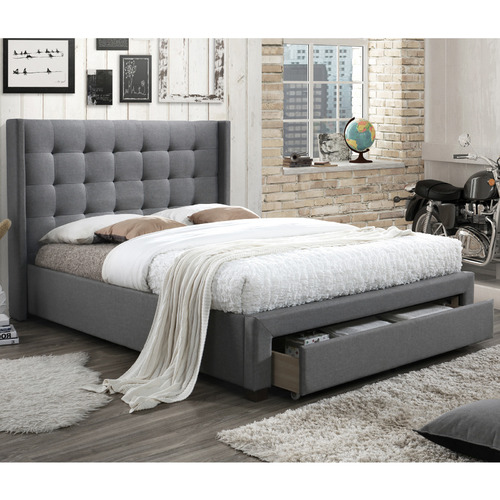 Queen bed with deals storage